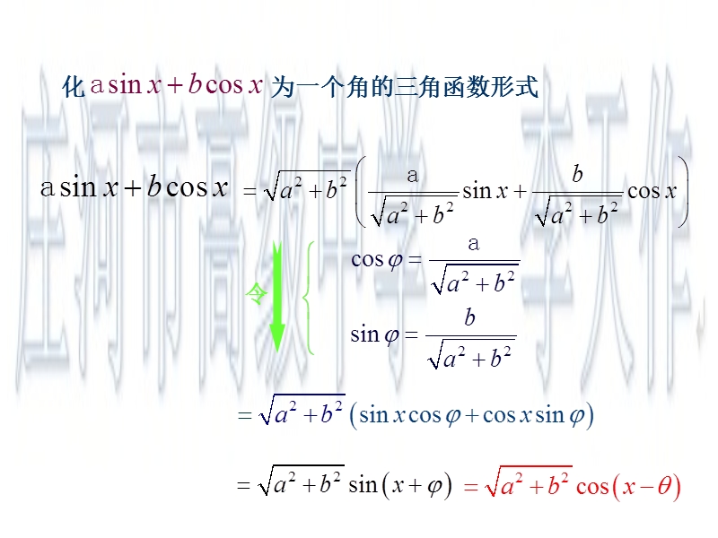 辽宁省庄河市人教b版高一数学必修四课件：3.1.2两角和与差的正弦2.ppt_第3页