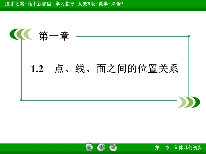 【成才之路】高中数学人教b版必修2配套课件：1.2.2 第2课时直线与平面平行.ppt_第3页