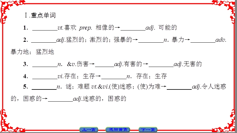 【课堂新坐标】高中英语人教版必修三课件：unit 4-核心要点回扣.ppt_第2页