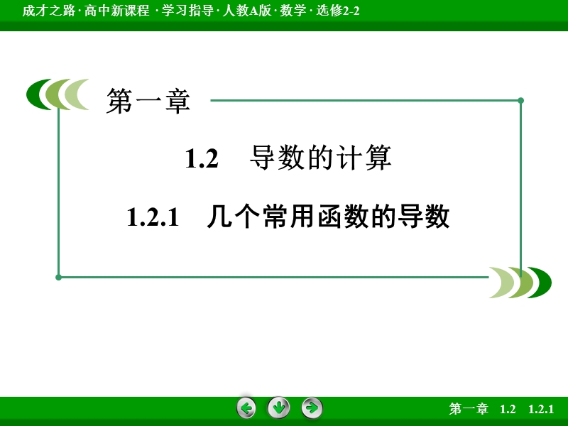 【成才之路】高中数学人教a版选修2-2课件：1.2.1《变化率与导数导数的计算》.ppt_第3页