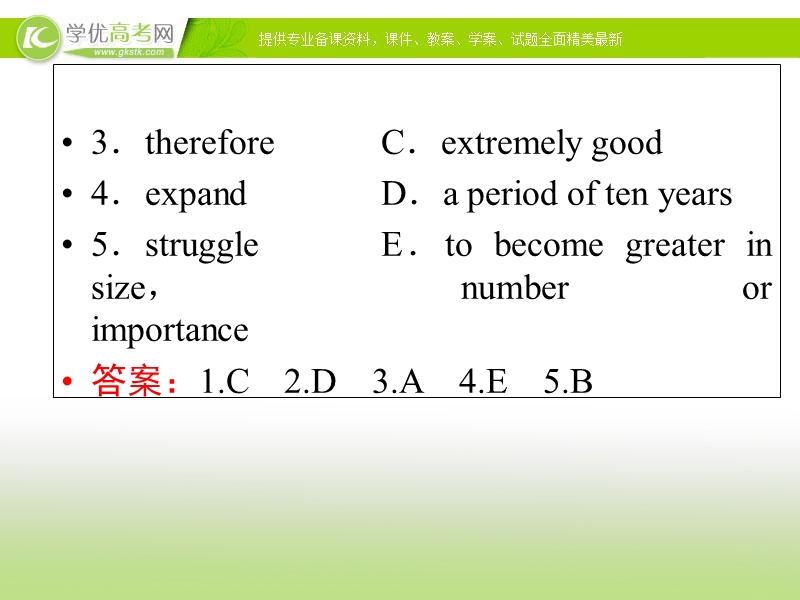 优化指导 高中英语人教必修四精品课件：2-2 section ⅱ　warming up & reading—language points.ppt_第3页