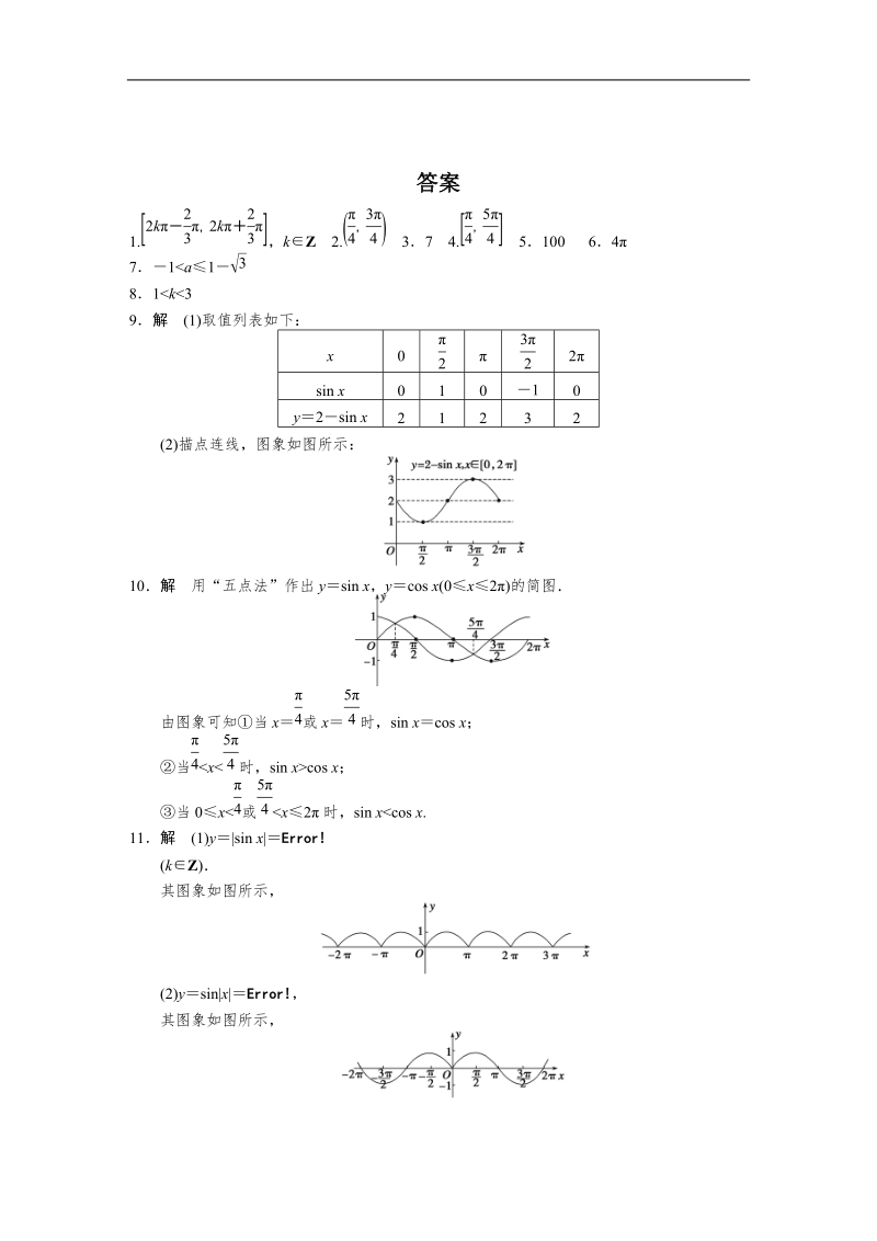 高中数学苏教版必修4习题 第1章 三角函数 1.3.2（一）.doc_第2页