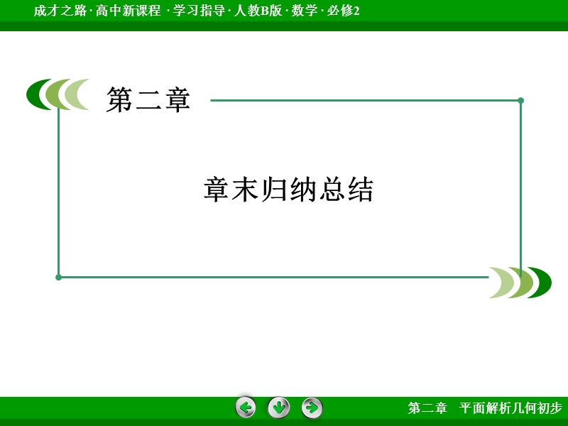 【成才之路】高中数学（人教b版）必修二课件：2章 平面解析几何初步 本章整合总结 .ppt_第3页