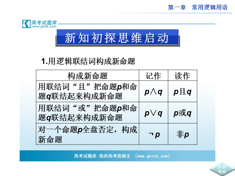 数学：第一章1.3简单的逻辑联结词 课件（人教a版选修2-1）.ppt_第3页