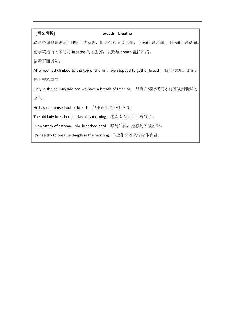 高一英语人教版必修1教案： unit 4 疑难解析word版无答案.doc_第3页