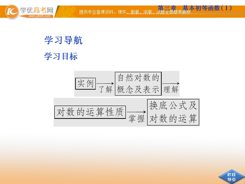 优化方案人教b版数学必修1课件：3.2.1 第2课时 对数式的运算.ppt_第3页