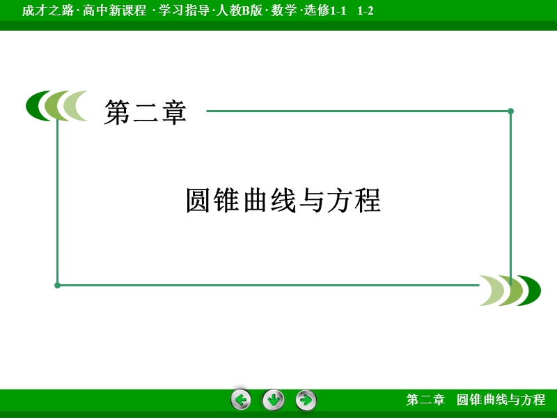 成才之路人教b版数学选修2-1课件：本章末归纳总结第二章 圆锥曲线与方程.ppt_第2页