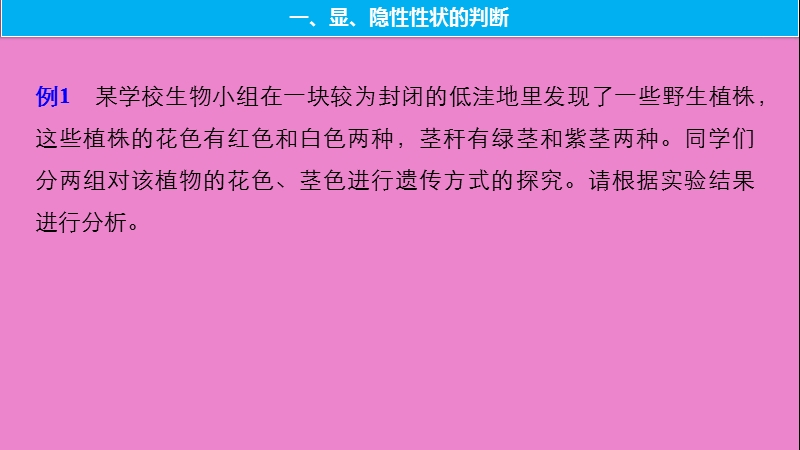 2019版生物高考大一轮复习 热点题型六 全方位突破基因分离规律相关题型课件 北师大版.ppt_第2页