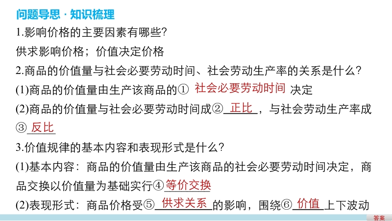 【新步步高】2017届高考政 治二轮复习(浙江专用课件)专题复习专题一生活与消费考点二多变的价格.pptx_第2页