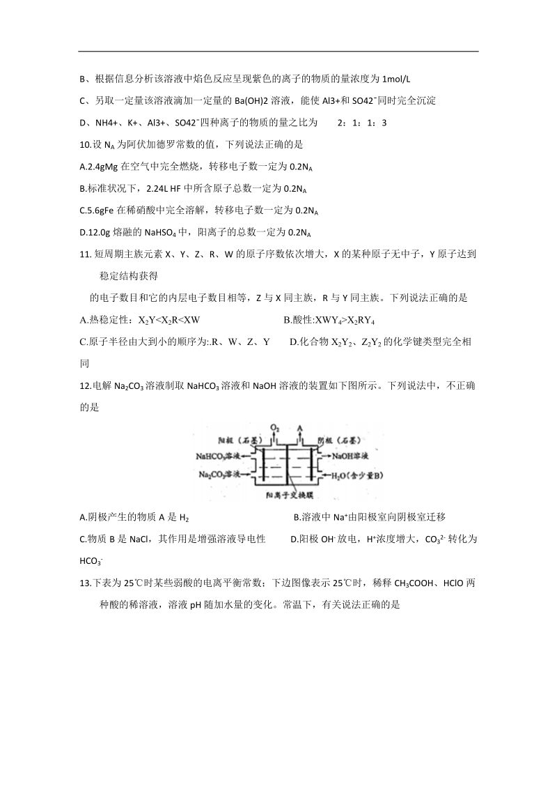 四川省棠湖中学2018届高三3月月考理综-化学试题 word版含答案.doc_第2页