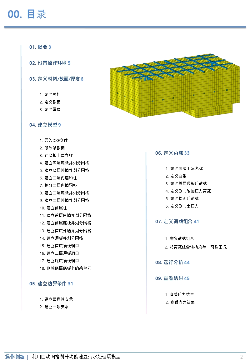 midas利用自动网格划分功能建立污水处理场模型.ppt_第2页