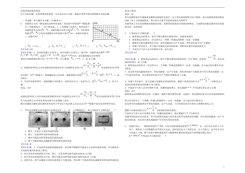 山东省乐陵市2018年高考物理三轮冲刺 专题能力提升 实验探究（含解析）.doc_第2页