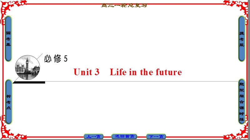2018高三英语(浙江专版)一轮复习第1部分必修5unit3lifeinthefuture.ppt_第1页