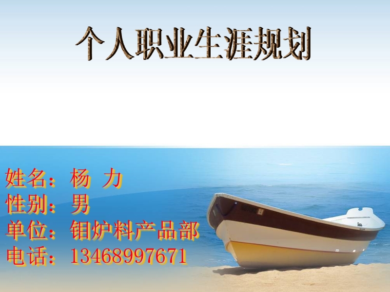 个人职业生涯规划.ppt_第1页