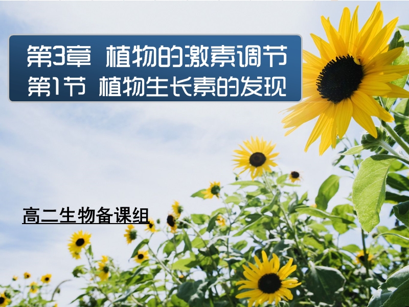 湖南省宁乡县实验中学生物：《植物生长素的发现》课件(必修3).ppt_第2页