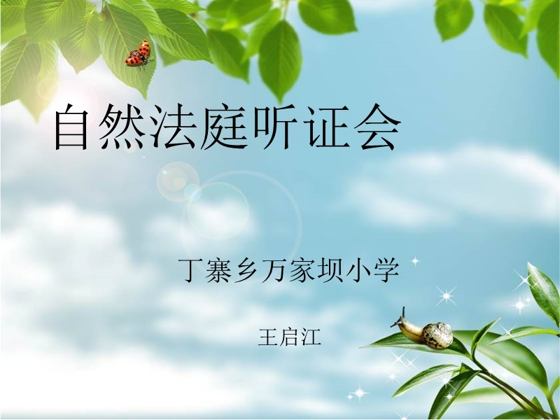 自然法庭公告.ppt_第1页