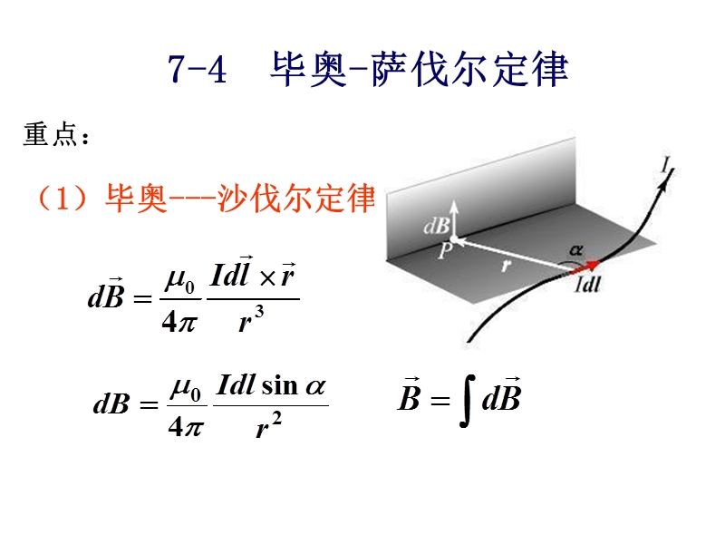 毕奥-萨伐尔定律-磁通量-磁场的高斯定理.ppt_第1页