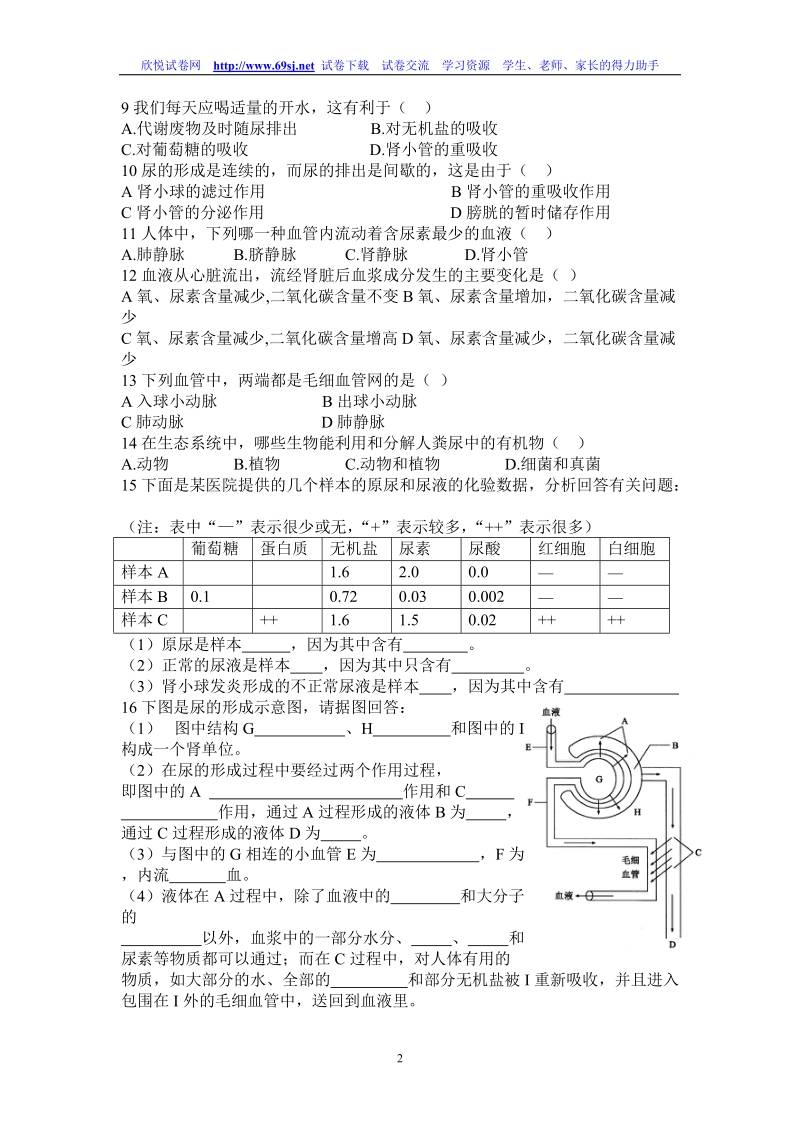 人体内废物的排出复习(一).doc_第2页