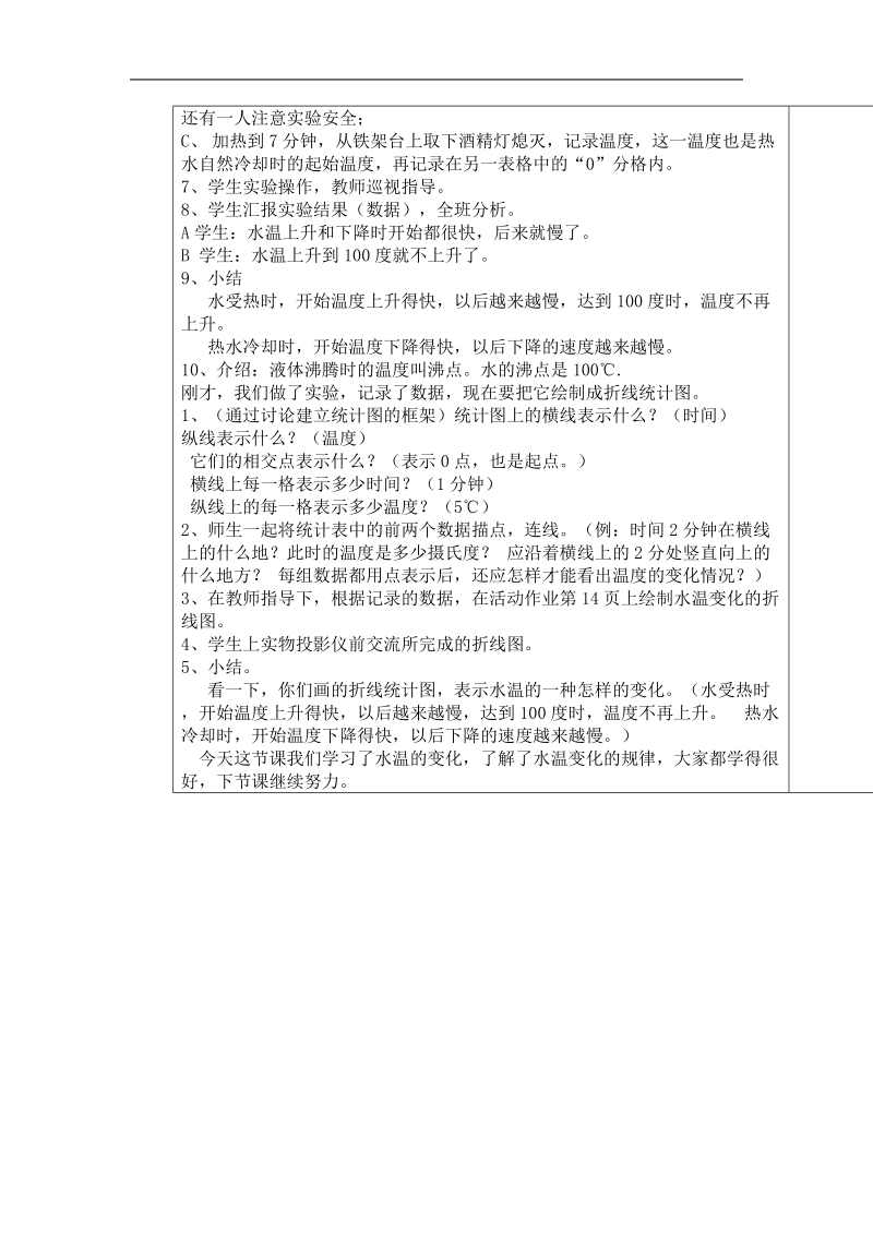 青岛版科学三上《水温的变化》表格式教案.doc_第2页