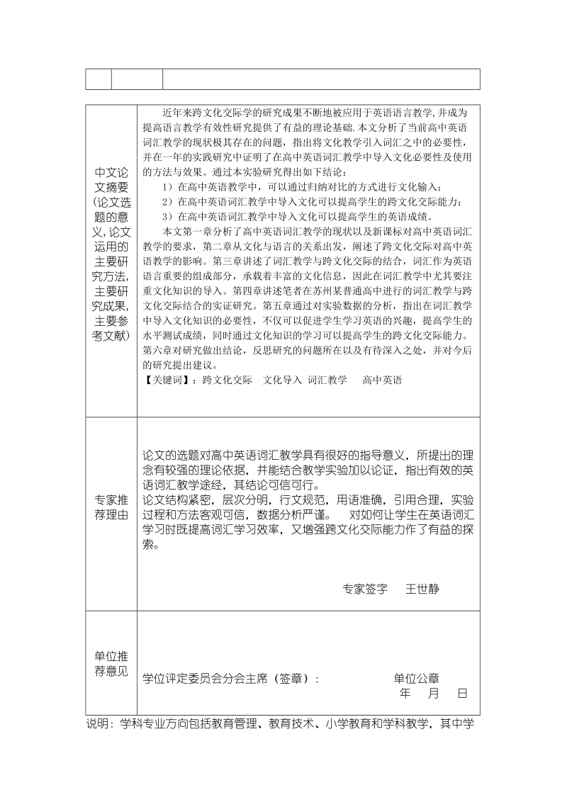 全国优秀教育硕士专业学位论文推荐表_20-43.doc_第2页