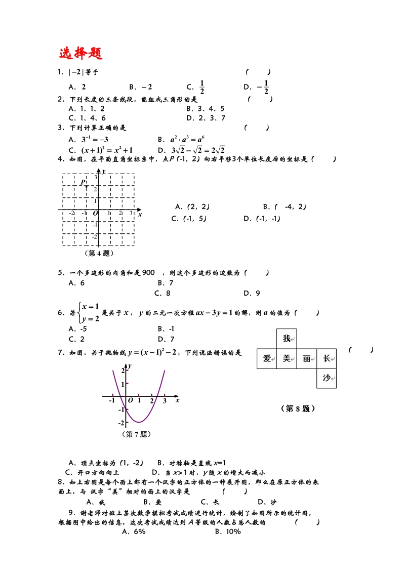 初中数学经典习题资料.doc_第1页