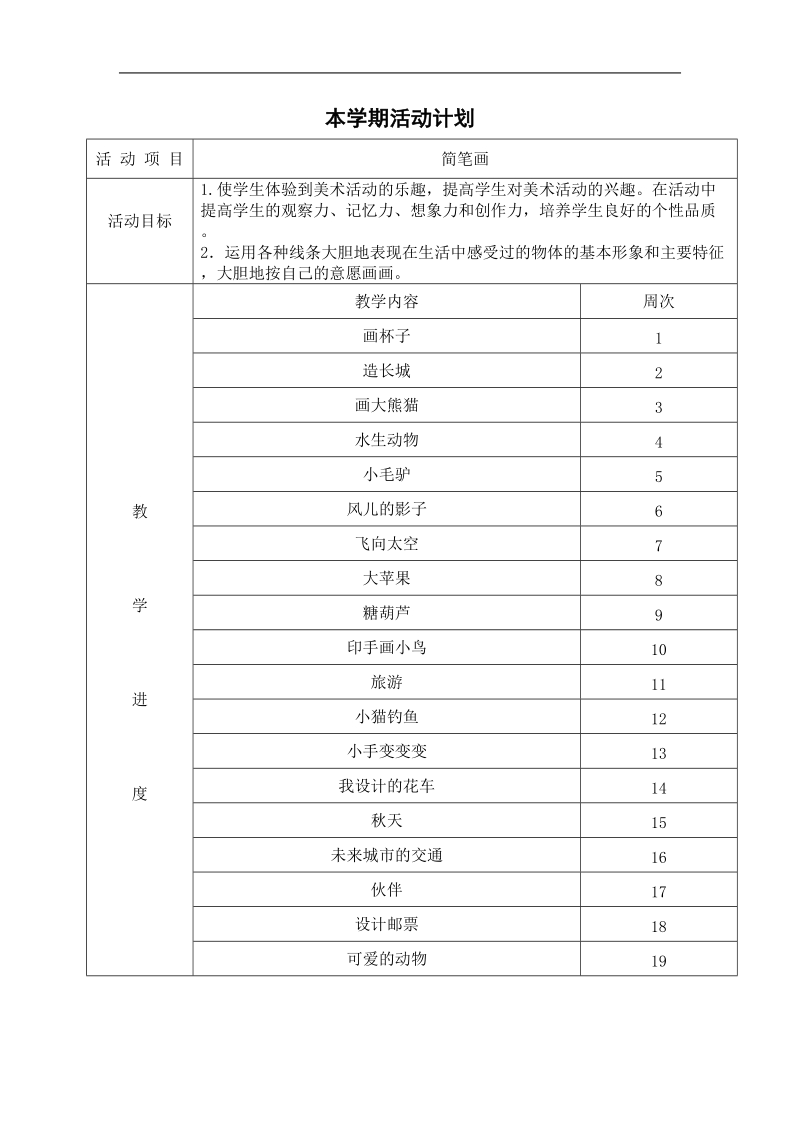 儿童画社团活动记录.doc_第1页