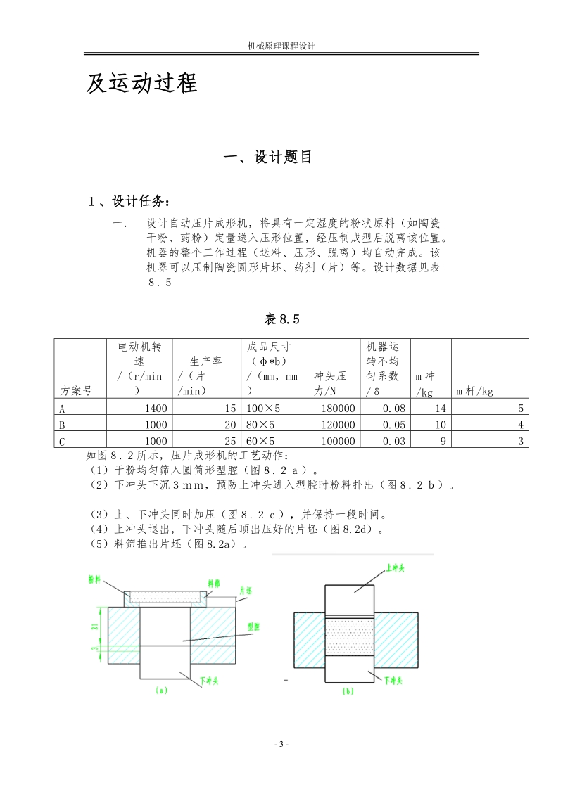 压片成形机的设计课程设计.doc_第3页