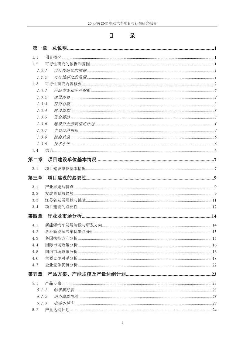 20万辆cnt电动汽车项目可行性研究报告(修改稿).doc_第2页