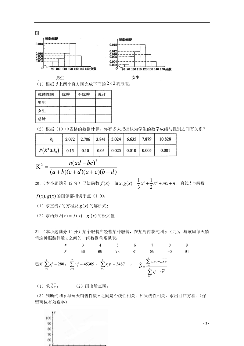 大连市第二十高级中学2014-2015学年高二数学下学期期中试题 文.doc_第3页