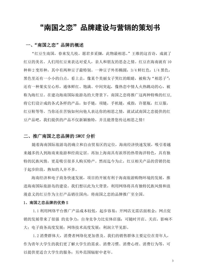 南国之恋品牌建设与营销策划书.doc_第3页