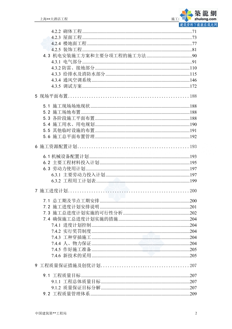 上海酒店工程施工组织设计(鲁班奖、白玉兰奖).doc_第3页