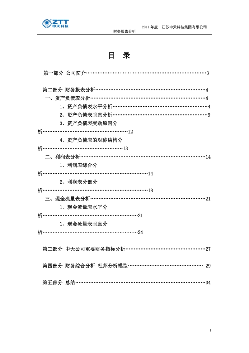 中天科技集团有限公司财务报表分析.doc_第2页