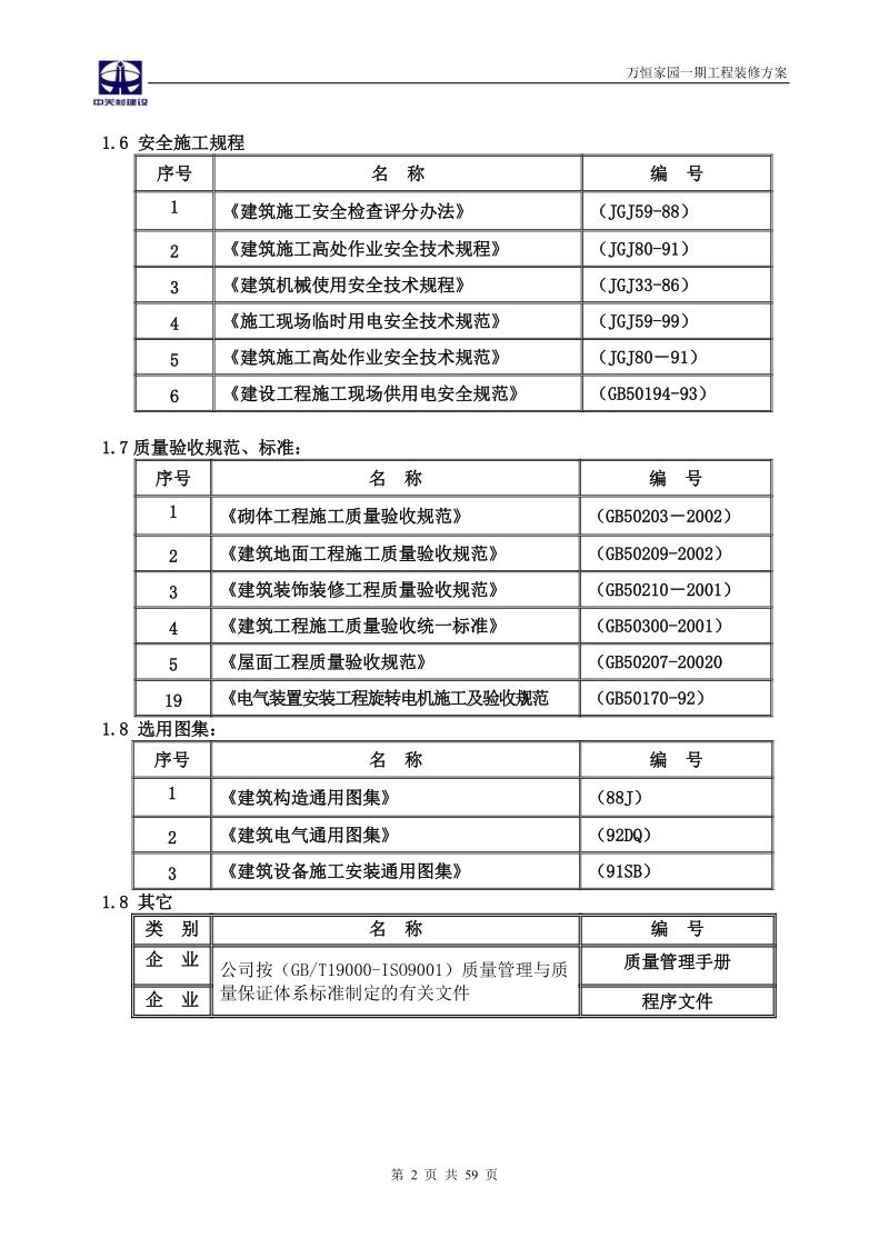 万恒家园一期工程装修方案.doc_第2页