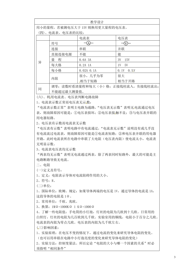 盘锦市九年级物理上册 电压电阻变阻器复习精要教学设计 鲁教版.doc_第2页