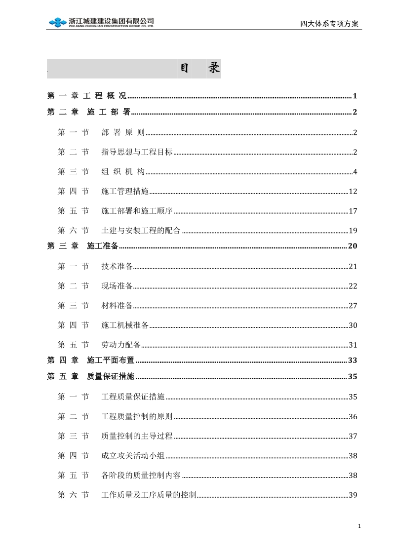 四大体系专项方案.doc_第1页