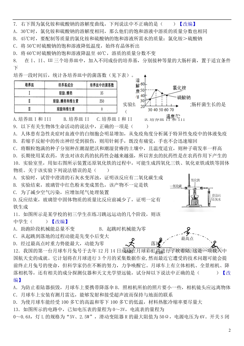 浙江省杭州2014年中考科学模拟命题比赛试题35.doc_第2页