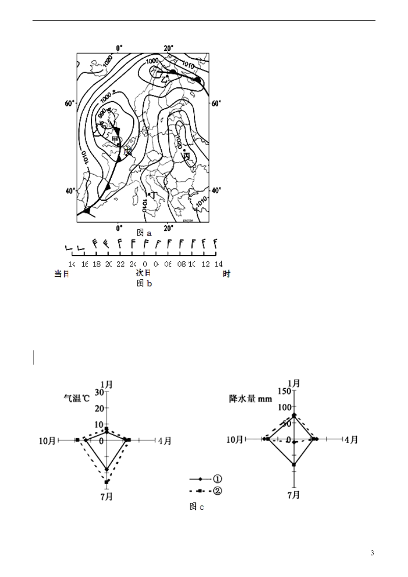 黑龙江省齐齐哈尔市实验中学2014届高三文综综合练习试题（三）.doc_第3页