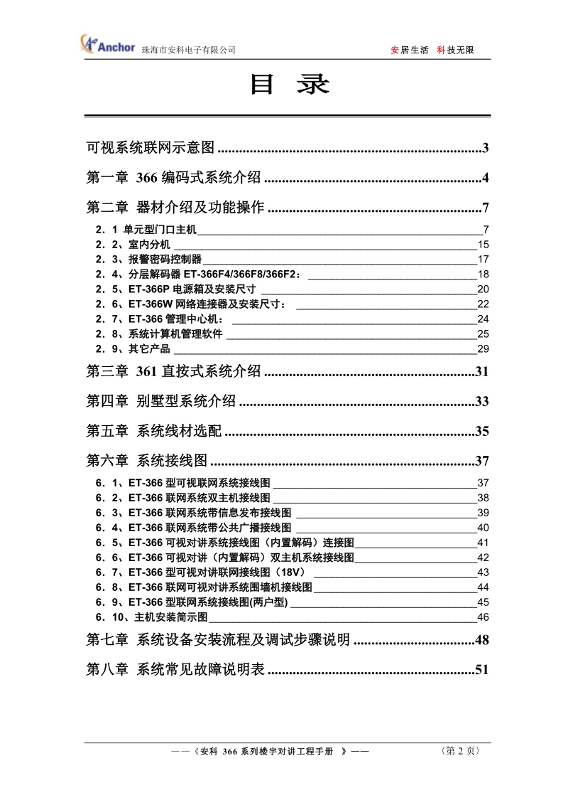 安科366系列楼宇对讲工程手册(最新).doc_第2页