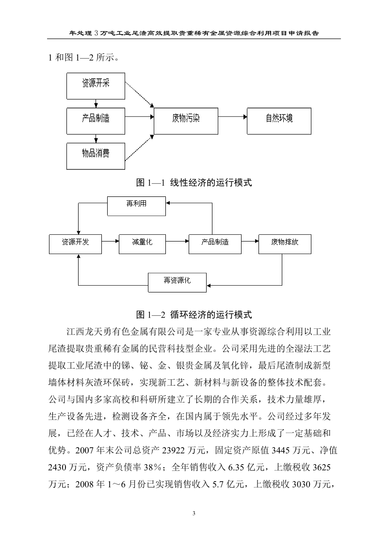 年处理3万吨工业尾渣高效提取贵重稀有金属资源综合利用项目申请报告.doc_第3页