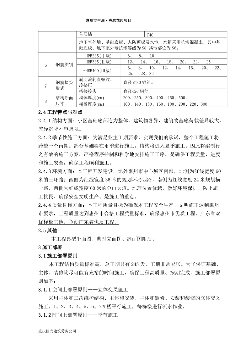 惠州市中洲央筑花园项目 施工组织设计.doc_第2页