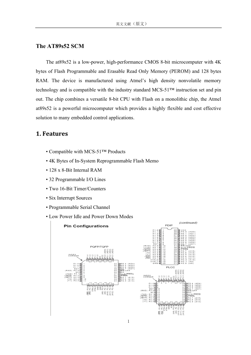 基于单片机的孵化箱温度调节器的设计与制作_英文文献.docx_第1页