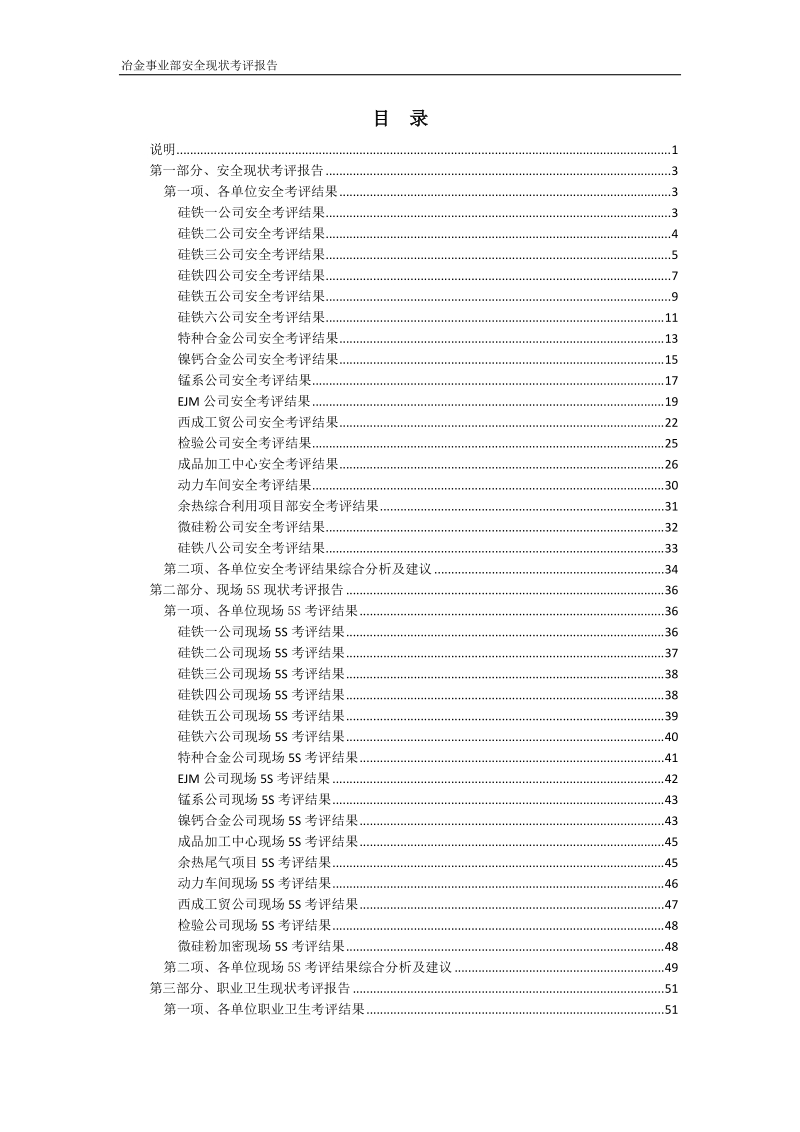 安全、现场、环保、职业卫生管理现状考评报告.docx_第2页