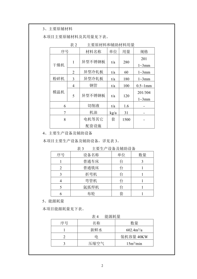 塑料制品机械设备生产项目环评报告表.doc_第2页