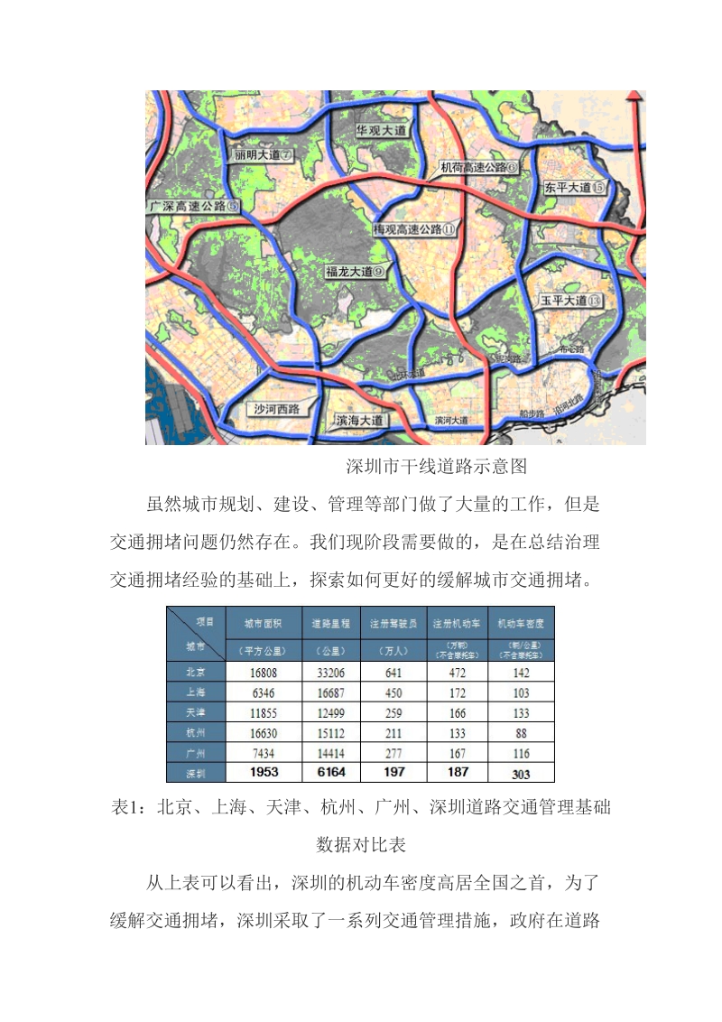 深圳市交通拥堵问题分析_数学建模论文.doc_第2页