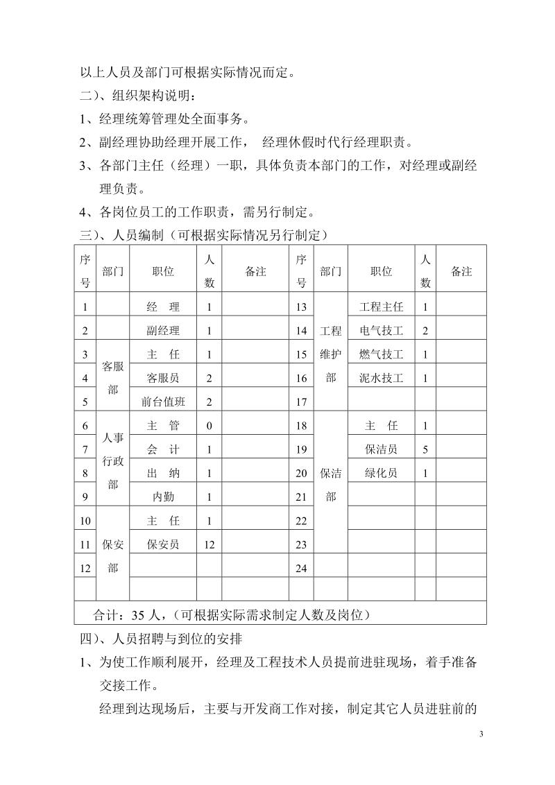 物业管理工作方案.doc_第3页