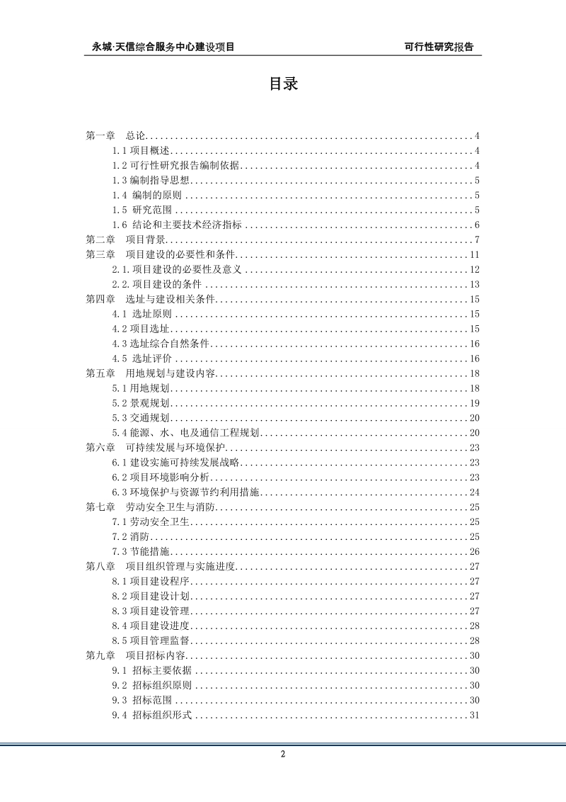 永城天信国际商贸城建设项目可行性研究报告.doc_第2页