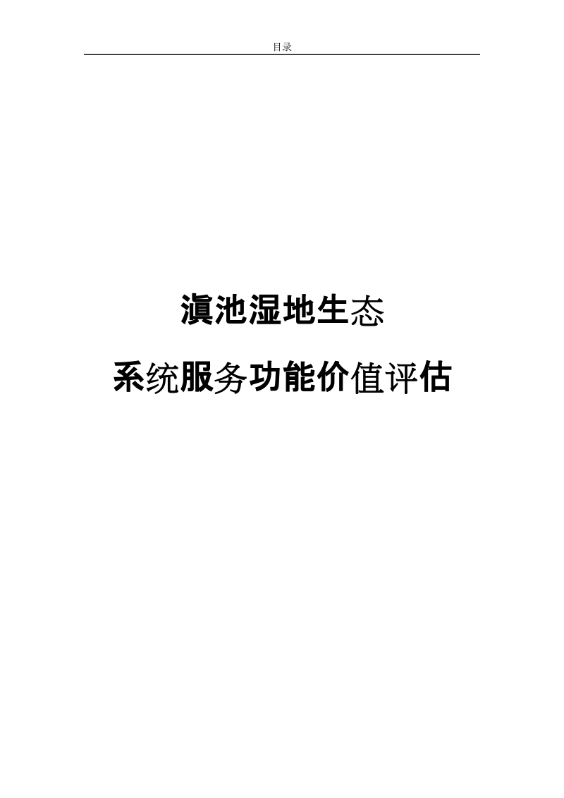 滇池湿地生态系统服务功能价值评估.doc_第1页