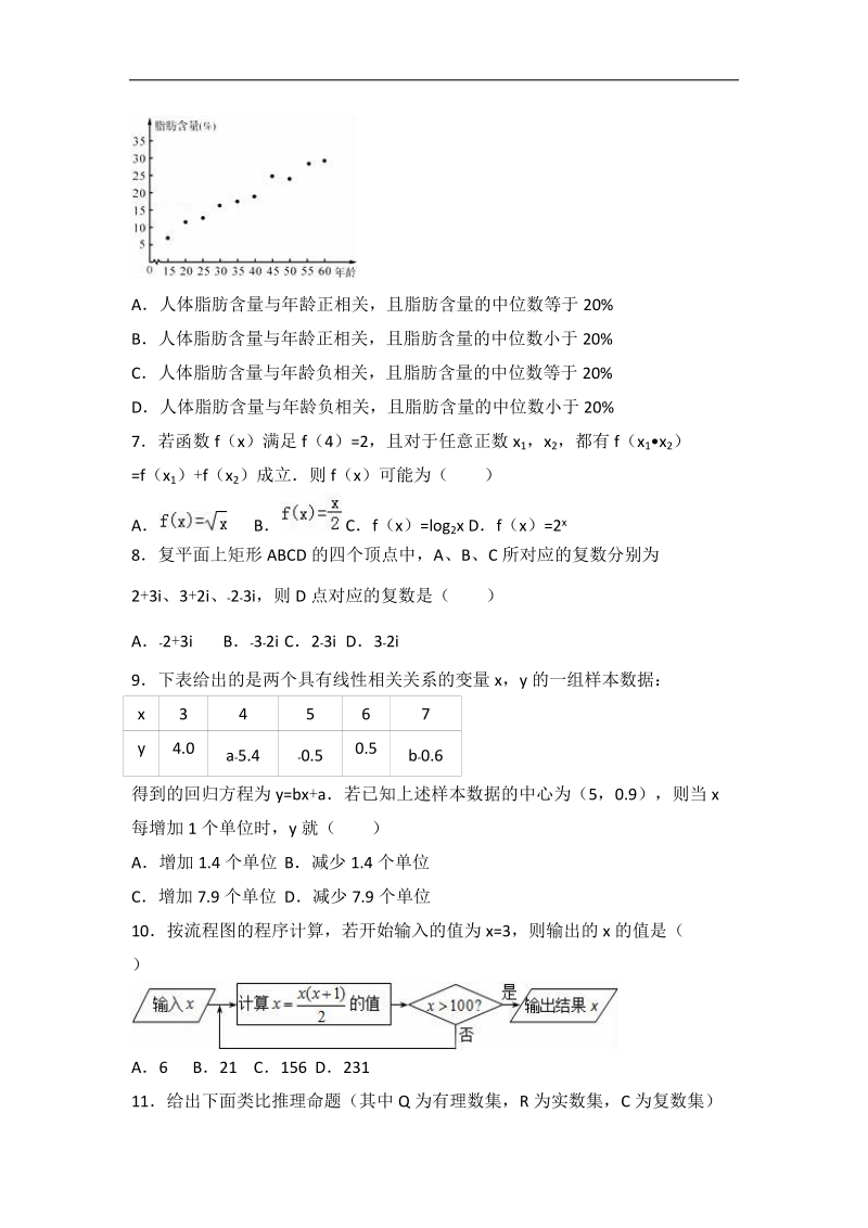 2017年福建省泉州市普通高中高考数学模拟试卷（文科）（解析版）.doc_第2页