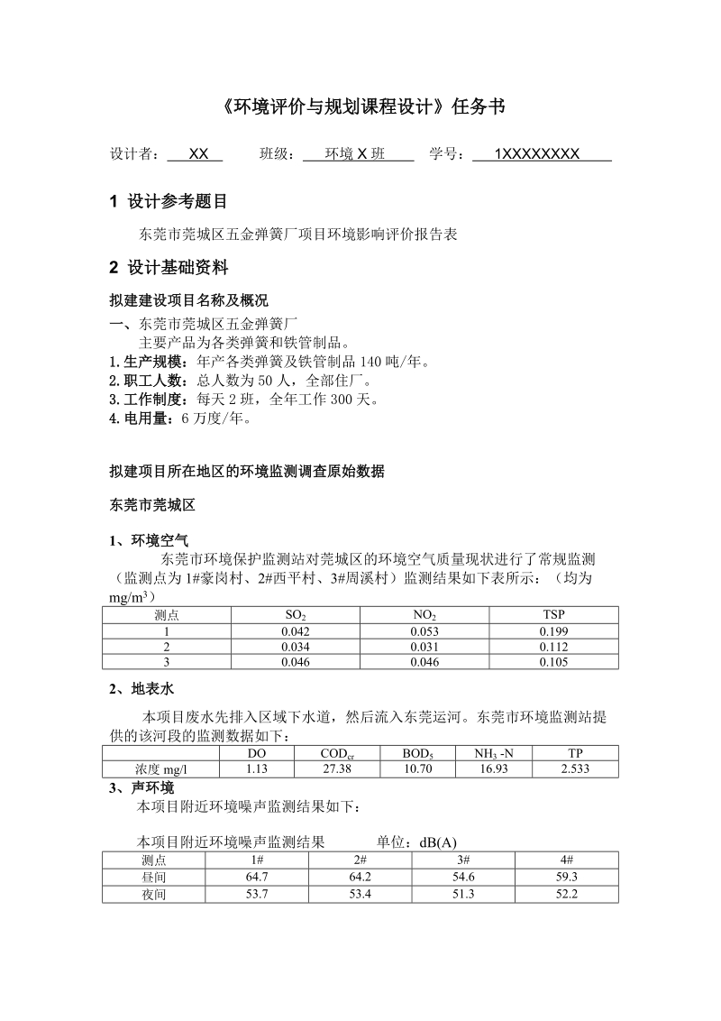 东莞市莞城区五金弹簧厂环境影响评价报告表_课程设计.doc_第2页