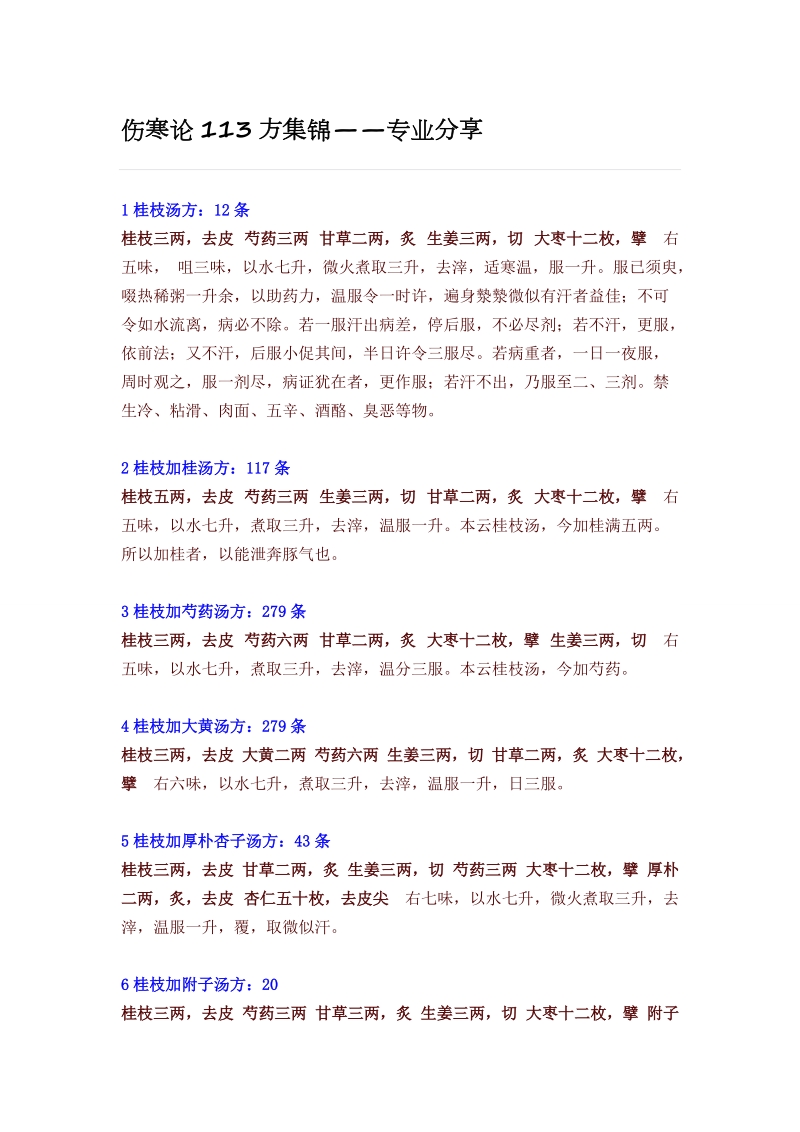 伤寒论113方金匮要略143方.docx_第1页